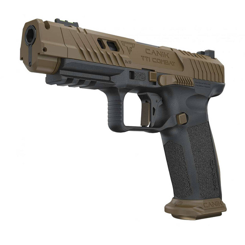 Canik - Пістолет TP9 TTI Combat - Taran Tactical Innovations - 9x19 Para - Чорний/Coyote Brown