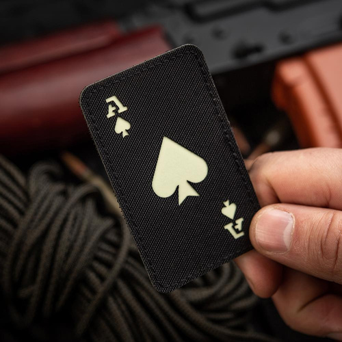 M-Tac - нашивка туз пік - 500D Cordura - чорний / флуоресцентний - 51109299