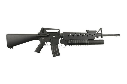 Specna Arms - Replika karabinka SA-G02 ONE™ z granatnikiem M203 - Czarny