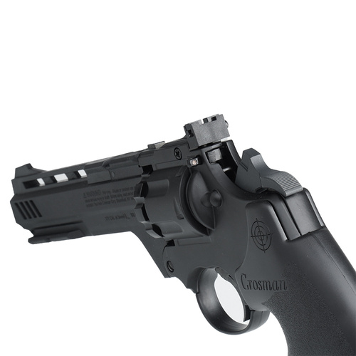 Crosman - Пневматичний револьвер Vigilante - 4,5 мм Diabolo / 4,46 BB - 6'' ствол - чорний - CCP8B2