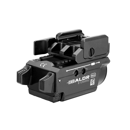 Olight - Світлодіодний тактичний ліхтар з лазерним прицілом BALDR Mini - 600 люмен - чорний.