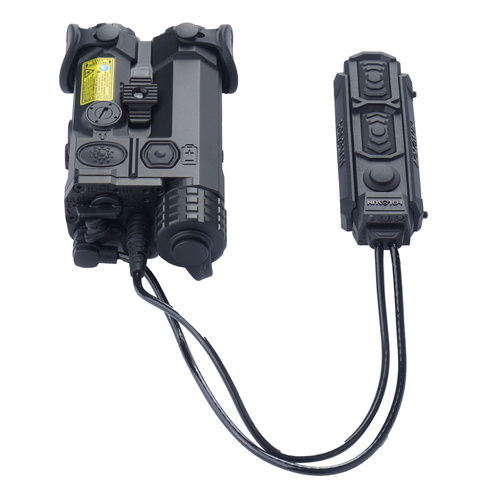 Holosun - Лазерний цілевказівник Iris-4 з ліхтариком - Алюміній - Червоний - ІЧ - Чорний - IRIS-RD4