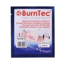KIKGEL - Стерильний гідрогель, охолоджуюча пов'язка для опіків BurnTec - 5 x 5 см - NN-MKI-K05A-001