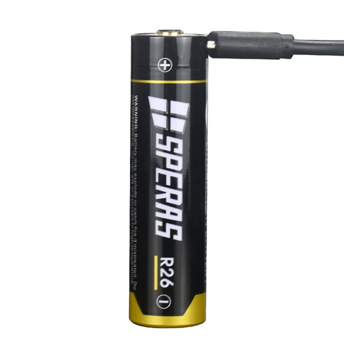 Speras - Акумуляторна батарея 18650 з micro USB R26 - 2600 mAh - SPERAS R26