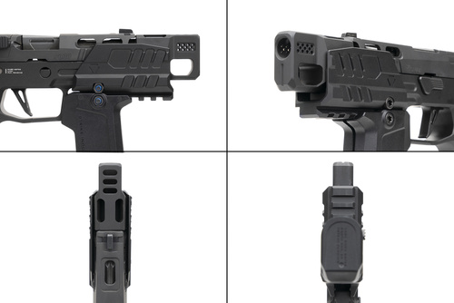 Strike Industries - Противибуховий щиток для пістолетів SMC Alfa/Bravo - Чорний - SI-SMC-BS-S