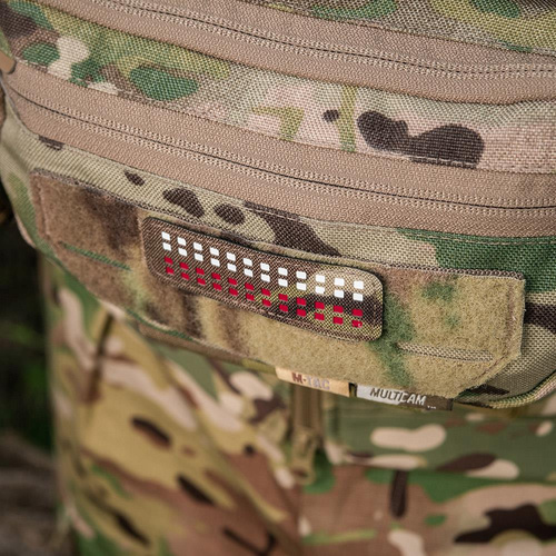 M-Tac - нашивка з польським прапором - флуоресцентна - пікселі - лазерне різання - червона / MultiCam / біла - 51005108