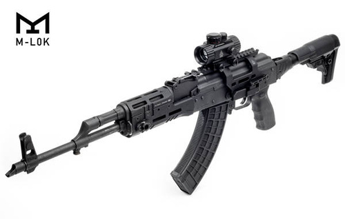 UTG - Ложа для AK 47 Super Slim Drop-In - M-LOK - алюмінієве - чорне - MTU053SSM - MTU053SSM