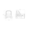 Vector Optics - Відкритий коліматор Frenzy-S 1x17x21 - MGT/RMS - Weaver - Чорний - SCRD-73
