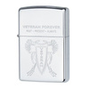Zippo - Бензинова запальничка Veteran Forever - Високоякісний польський хром - Z28054