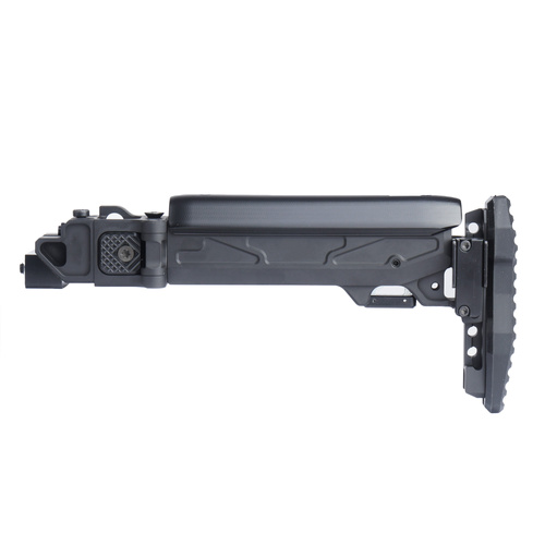 Kruk - Складаний приклад з адаптером для платформи АКМ/АК-74 - Чорний - CRC 5002/9033-BLK