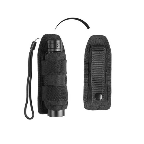 Mil-Tec - Захисний чохол для ліхтаря на пояс - MOLLE - чорний - 16268802.