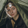 Armytek - Кишеньковий LED ліхтарик Crystal WRB - маячок - 150 лм - синій/сірий - F07202B