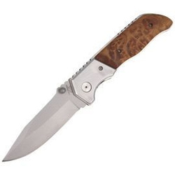 Herbertz - Walnut Folder Clip Point - 232313