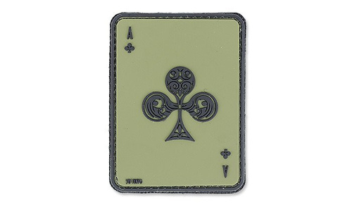 101 Інкорпорейтед. - 3D патч - Ace Of Clubs - Green OD - Нашивки PVC 3D