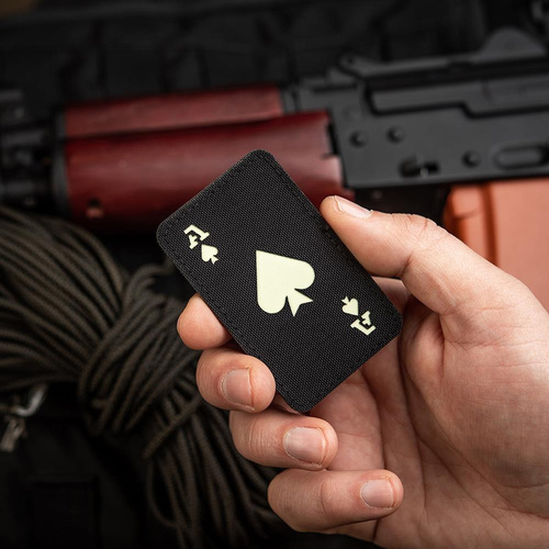 M-Tac - нашивка туз пік - 500D Cordura - чорний / флуоресцентний - 51109299