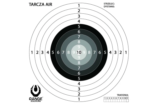 Range Solutions - Стрілецькі диски для пневматичної гвинтівки AIR - 100 шт. - 14x14 см - білий - RAN-31-030005