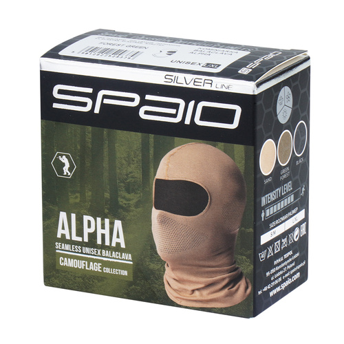 Spaio - Термоактивна балаклава Alpha Unisex - чорний