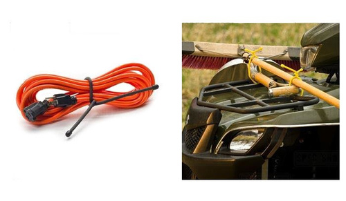 Nite Ize - Gear Tie 18" Еластична краватка. - Чорний - 2Pack - GT18-2PK-01