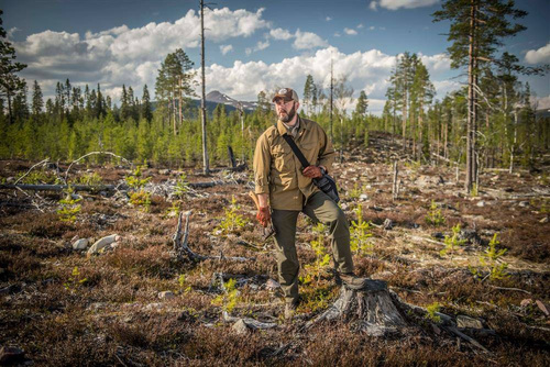 Helikon - Футболка Woodsman - Taiga Green / Coyote - KO-WDN-DC-1109A