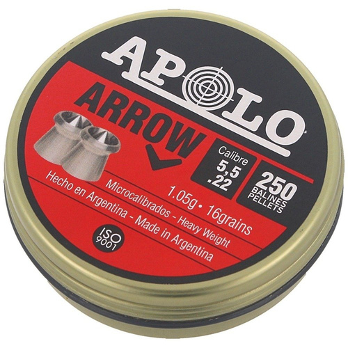Apolo - Куля для важкої пневматичної гвинтівки Arrow - 5,5 мм - 250 шт - E19941