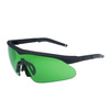 Swiss Eye - Стрілецькі окуляри Raptor Pro - Laser Lens 694/830-860/1064 - Чорний - Зелений козирок - 40481