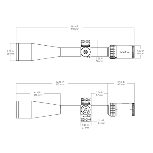 Vector Optics - Приціл оптичний Sentinel-X 10-40x50 - SCOL-34