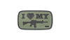 101 Інкорпорейтед. - 3D нашивка - I Love My M4 - Green OD