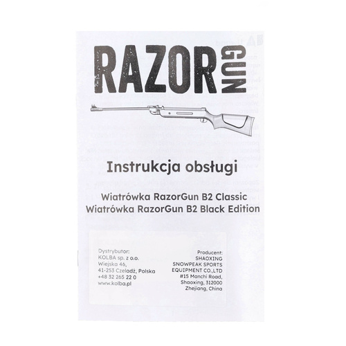 RazorGun - Пневматична гвинтівка B2 Classic - 5.5 мм - деревина - коричневий - B2-4 5.5