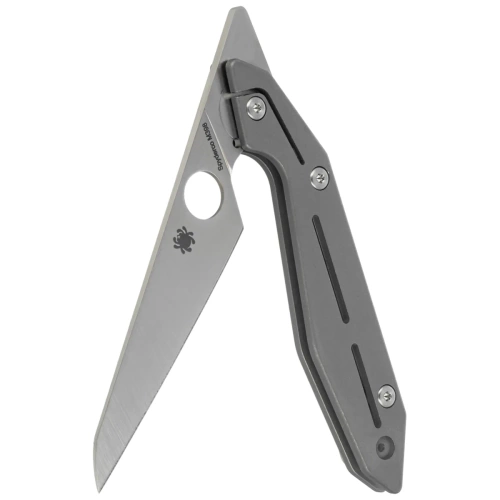 Spyderco - Складаний ніж Nand Gray Titanium Satin - M398 - Cірий - C270TIP