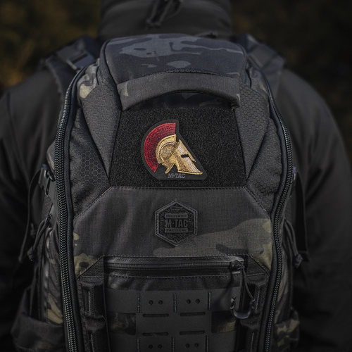 M-Tac - Нашивка на шолом Spartan - Вишивка - Cordura 500D - Золотий/Червоний - 51333000