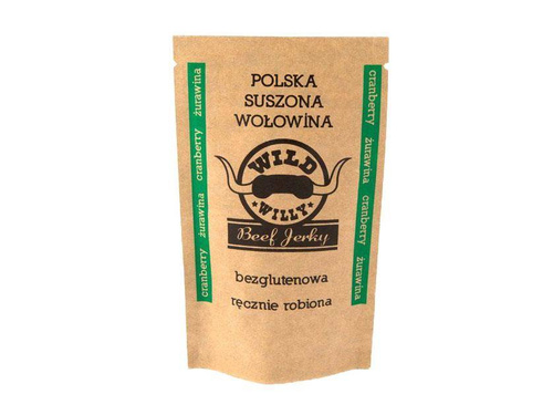 Дикий Віллі - В'ялена яловичина Beef Jerky - журавлина - 30 г