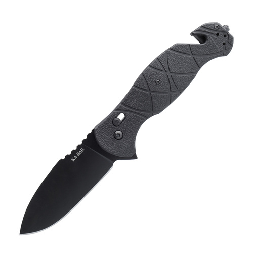 Ka-Bar - Складаний рятувальний ніж Coytu Folder 3.5" - AUS 8A - Чорний - 3085