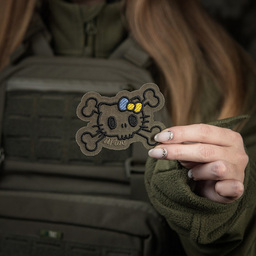 M-Tac - Нашивка Kitty Contour - Вишивка - Жовто-блакитний бант - Ranger Green - 51386223