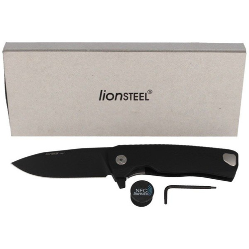 LionSteel - Nóż ROK Aluminium Black / Чорне лезо - ROK A BB