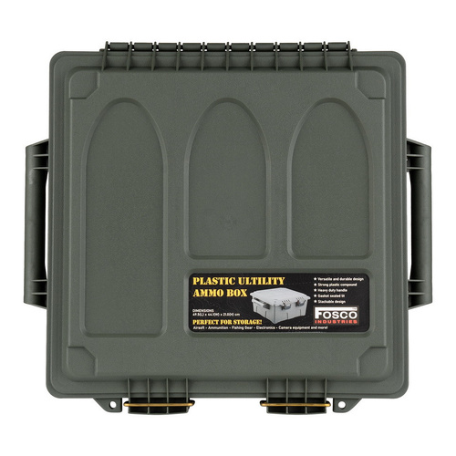 Fosco Industries - Велика коробка для набоїв - 28 л - полімерна - Зелений - 465205