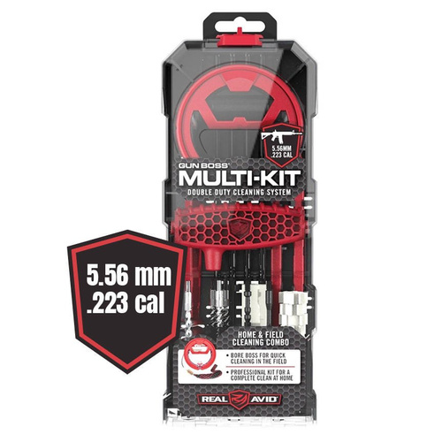 Real Avid - Набір інструментів для чищення зброї Gun Boss Multi-Kit - .223 Rem/5.56x45 мм- AVGBMK223