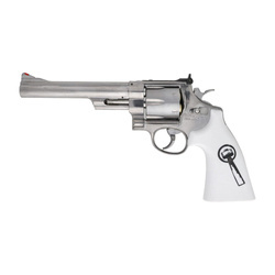 Umarex - Пневматичний револьвер Smith&Wesson 629 Trust Me CO2 - 4,5 мм - сріблястий/білий - 5.8175