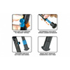 Leapers - Стрілецька сошка UTG® з кріпленням Picatinny QD - 8,7-10,6" - Чорний - TL-BP69SQ