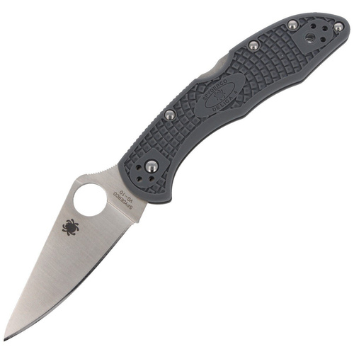 Складаний ніж Spyderco - Delica® 4 FRN Flat Ground Gray - C11FPGY