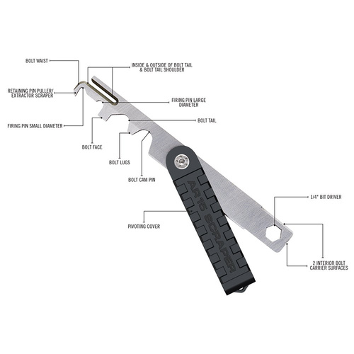 Real Avid - Скребок для чищення зброї AR-15 Scraper™ - AVAR15S