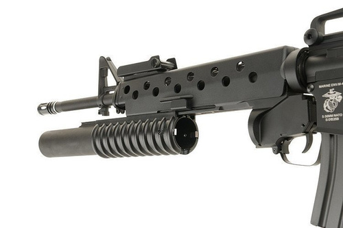 Specna Arms - Replika karabinka SA-G02 ONE™ z granatnikiem M203 - Czarny