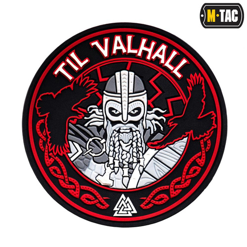 M-Tac - Нашивка 3D ПВХ Til Valhall - чорний / червоний - 51142332