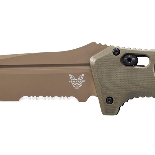 Benchmade - Bійськовий складаний ніж Auto Adamas - CPM CruWear - Olive Drab - 2750SFE-2