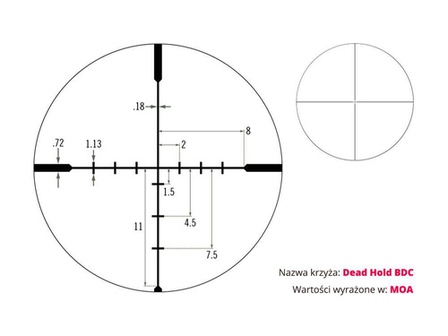 Vortex Optics - Приціл Diamondback 3.5-10×50 - 1'' - Dead-Hold BDC MOA - чорний - DBK-03-BDC