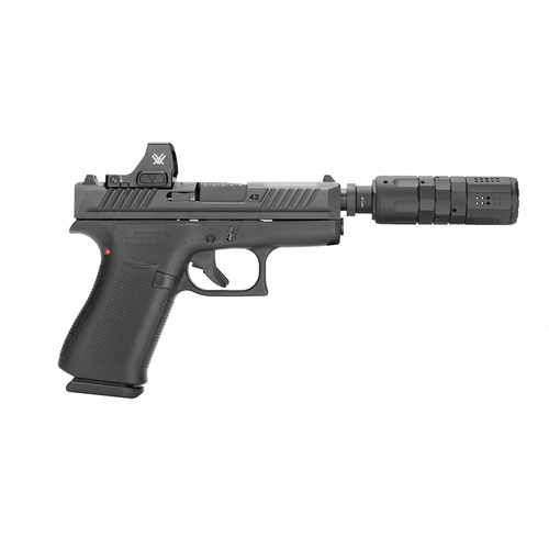 Strike Industries - Компенсатор для пістолета калібру 9 мм - Чорний - SI-PISTOL-LC-BK