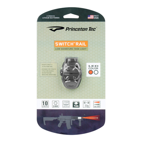 Princeton Tec - Тактичний ліхтар з перемикачем - Ultrabright LED - Чорний - SR-IRW-BK