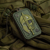 M-Tac - Моральна нашивка - Molon Labe Ace Jacquard - Оливковий / PVC - 51127001