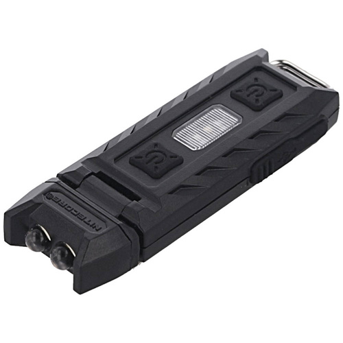 NiteCore - Світлодіодний акумуляторний ліхтар-брелок Thumb - 85 lm - Li-ion 220 mAh - White/Red LED - Чорне - THUMB