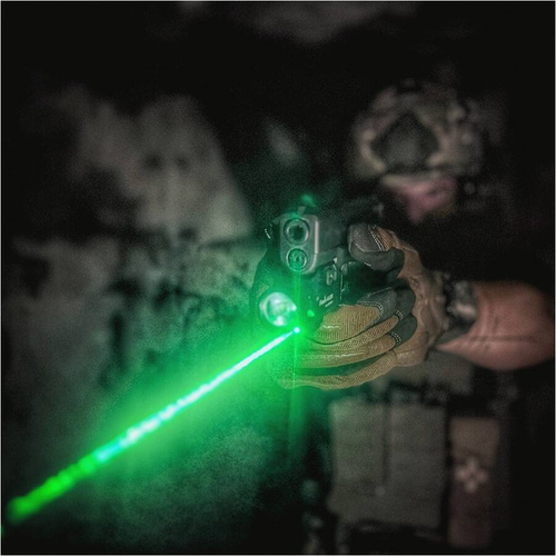 Fenix - Тактичний ліхтар з лазером GL23R - Luminus SFT40 LED - 1200 лм - чорний - GL23R