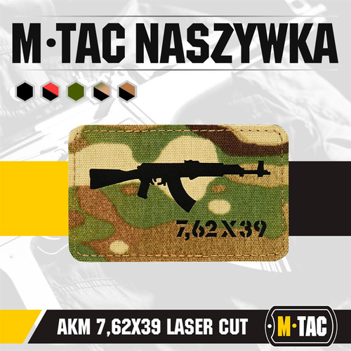 M-Tac - Нарукавна нашивка AKM 7.62x39 Laser Cut - Multicam/Black - 51110802
